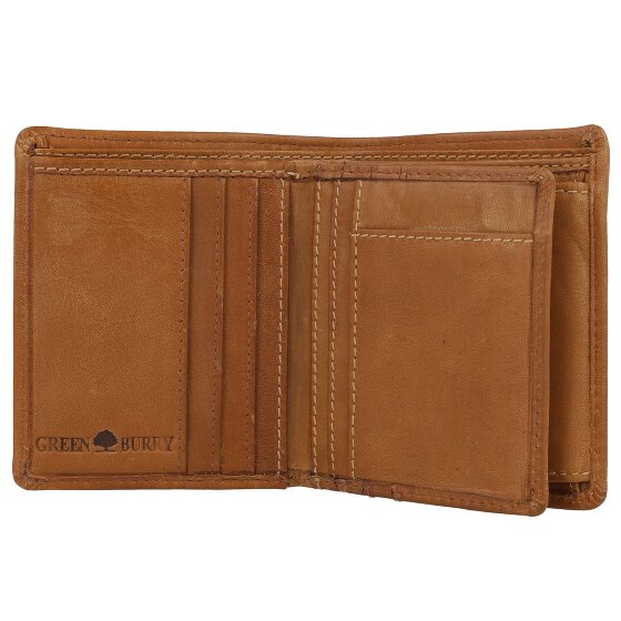 Greenburry Tornado Geldbörse RFID Schutz Leder 9 cm