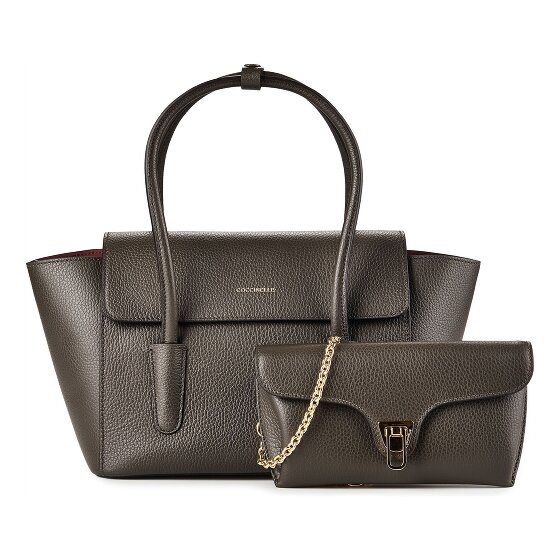 Coccinelle Double Beat Schultertasche Leder 31 cm