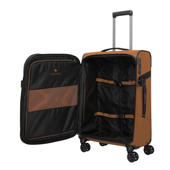 Travelite Briize 4 Rollen Trolley M 67 cm mit Dehnfalte