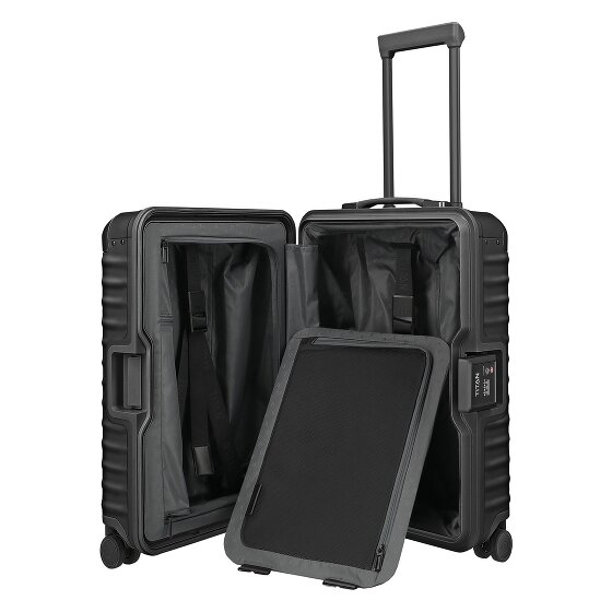 Titan Eternity 4-Rollen Kabinentrolley S Aluminium 55 cm