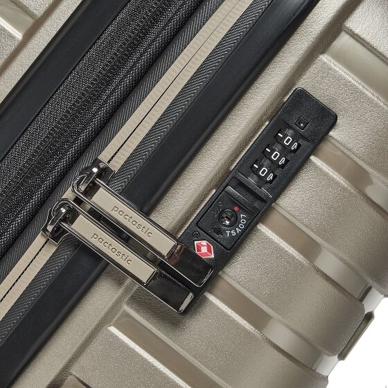 Pactastic Collection 04 THE MEDIUM + 4 Rollen Trolley M 66 cm mit Dehnfalte