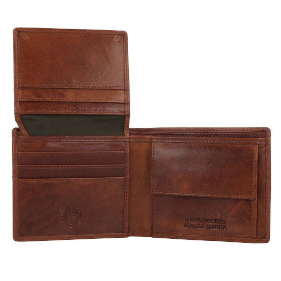 Greenburry Newport Geldbörse RFID Schutz Leder 11 cm