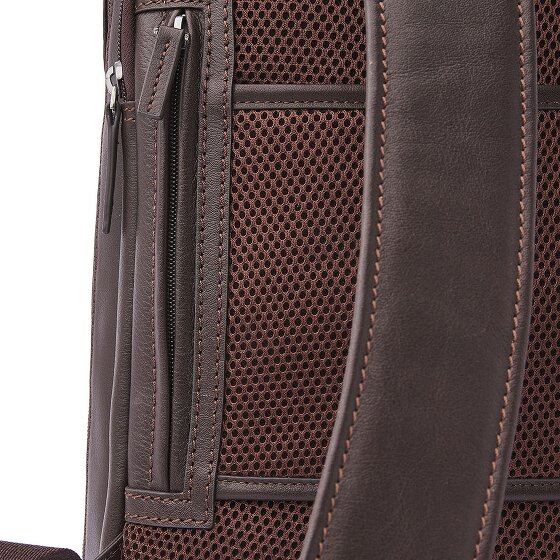 Castelijn & Beerens Daypack RFID Schutz Leder 42 cm Laptopfach