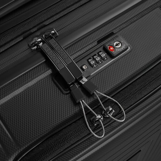 Redolz Essentials 14 4 Rollen Kabinentrolley S 55 cm Laptopfach mit Dehnfalte