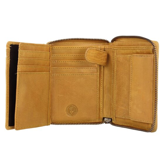 Greenburry Vintage Washed Geldbörse Leder 10 cm