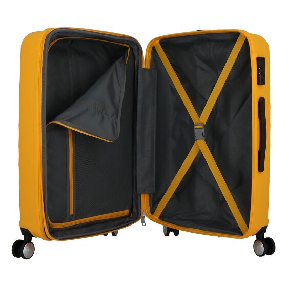 American Tourister Summer Square 4 Rollen Kofferset 3-teilig mit Dehnfalte