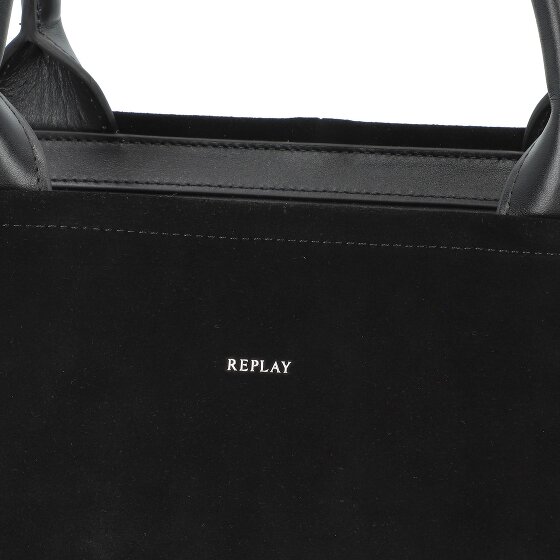 Replay Schultertasche Leder 38 cm