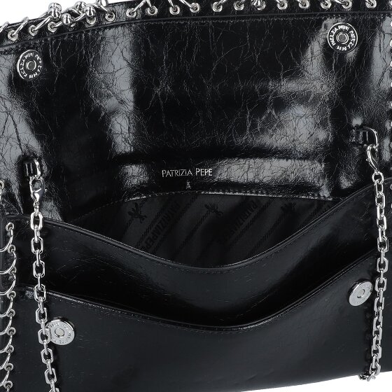 Patrizia Pepe Fly Clutch Tasche Leder 28 cm