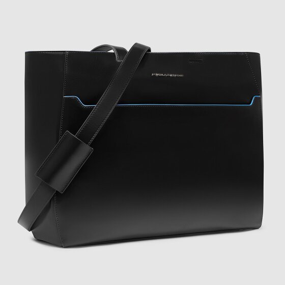 Piquadro Blue Square Shopper Tasche Leder 40 cm