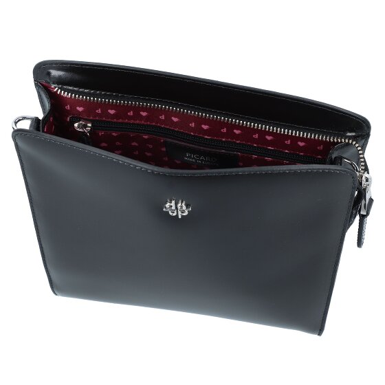 Picard Black Tie Black Tie Umhängetasche Leder 22 cm