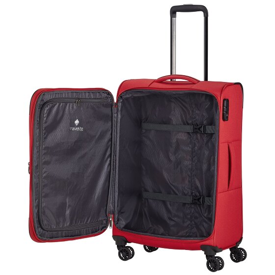 Travelite Chios 4 Rollen Kofferset 3-teilig mit Dehnfalte