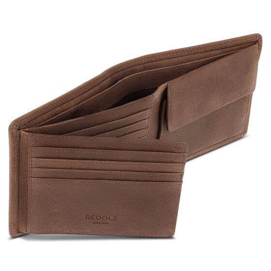 Redolz Leather Essentials QF Geldbörse RFID Leder 12 cm