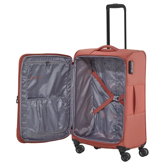 Travelite Croatia 4 Rollen Kofferset 3-teilig mit Dehnfalte