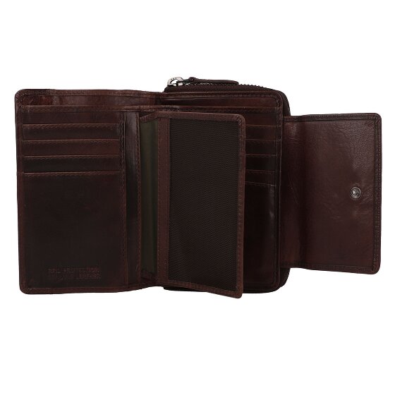 Greenburry Newport Geldbörse RFID Schutz Leder 14 cm