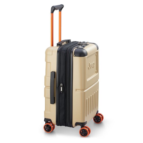 Jeep JH002B 4 Rollen Kabinentrolley XL 55 cm mit Dehnfalte