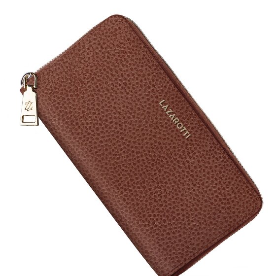 Lazarotti Bologna Leather XL Zip-Around Geldbörse Leder 19 cm