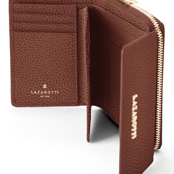 Lazarotti Bologna Leather Zip-Around Geldbörse Leder 12 cm