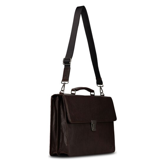 Jost Glasgow Aktentasche RFID Schutz Leder 40 cm Laptopfach