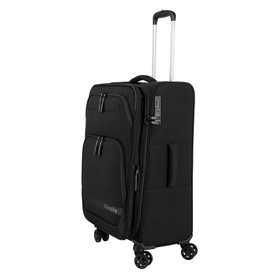 Travelite Kick Off 4 Rollen Trolley M 67 cm mit Dehnfalte