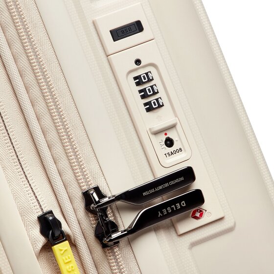 Delsey Paris Lutece 4 Rollen Kabinentrolley 55 cm mit Dehnfalte