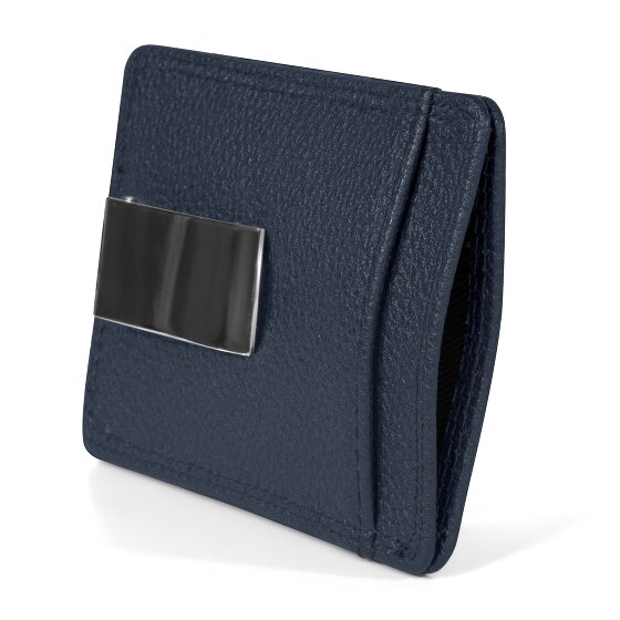 Redolz Leather Essentials Kreditkartenetui RFID Leder 7 cm mit Geldscheinklammer
