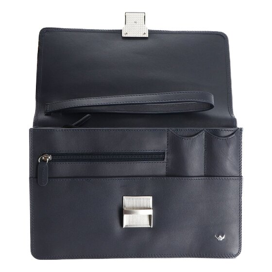 Golden Head Polo Herrentasche Handgelenktasche Leder 23 cm