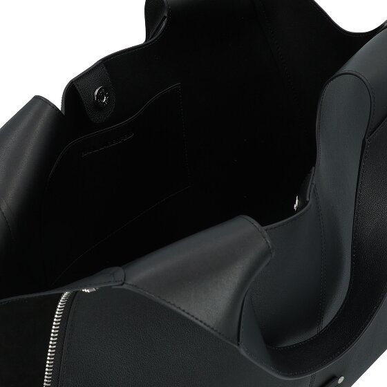 Karl Lagerfeld Hardware Shopper Tasche Leder 34 cm mit Dehnfalte