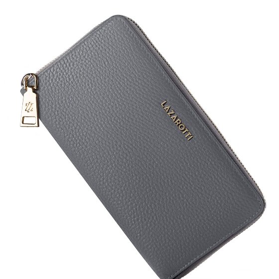 Lazarotti Bologna Leather XL Zip-Around Geldbörse Leder 19 cm