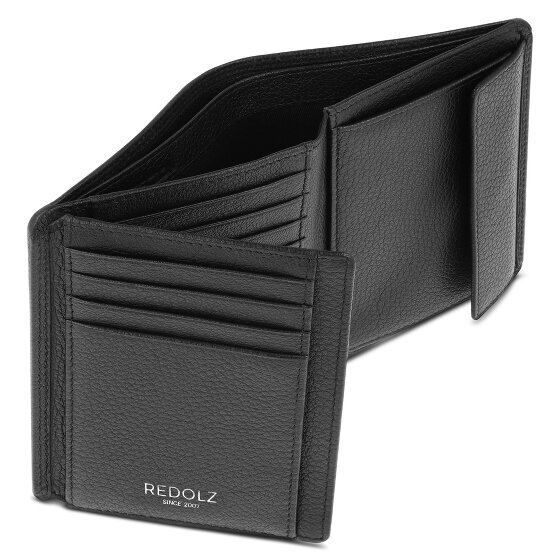 Redolz Leather Essentials HF Geldbörse RFID Leder 9,5 cm ausklappbar