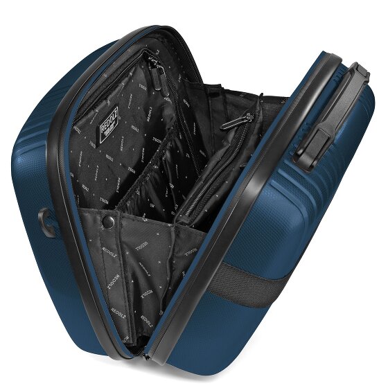 Redolz Essentials 14 Kofferset 2 tlg. Kabinentrolley mit Dehnfalte & Beautycase