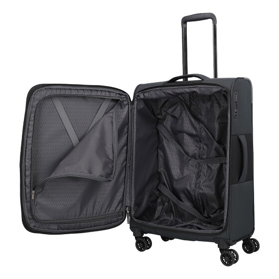 Travelite Corsiica 4 Rollen Trolley M 67 cm mit Dehnfalte