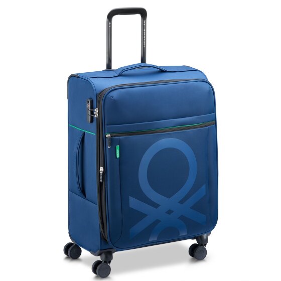 Delsey Paris x United Colors of Benetton Color Bock 4-Rollen Trolley 67 cm mit Dehnfalte