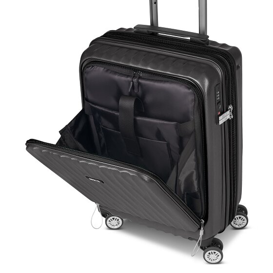 Bric's Cervia 2.0 4 Rollen Kabinentrolley S 55 cm Laptopfach mit Dehnfalte