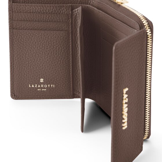 Lazarotti Bologna Leather Zip-Around Geldbörse Leder 12 cm