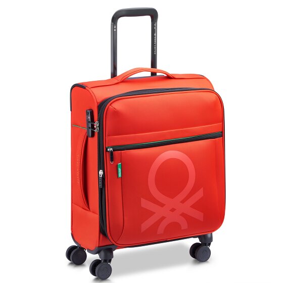 Delsey Paris x Colors Benetton Color Block 4-Rollen Kabinentrolley 55 cm mit Dehnfalte