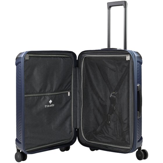 Travelite Millennium 4 Rollen Trolley 67 cm mit Dehnfalte