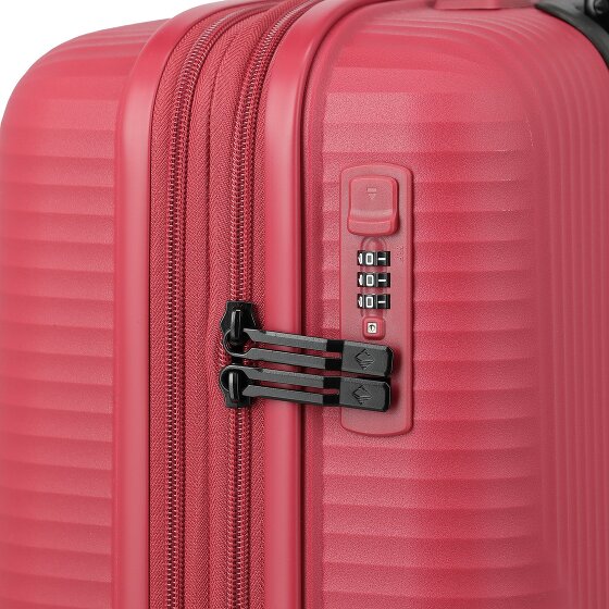 Travelite Air Stripe 4 Rollen Kabinentrolley S 55 cm mit Dehnfalte