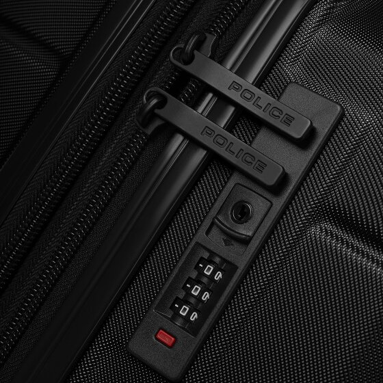 Police London 4 Rollen Trolley 64 cm mit Dehnfalte