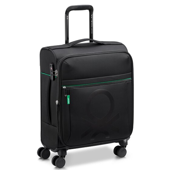 Delsey Paris x Colors Benetton Color Block 4-Rollen Kabinentrolley 55 cm mit Dehnfalte