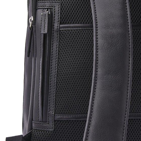Castelijn & Beerens Daypack RFID Schutz Leder 42 cm Laptopfach