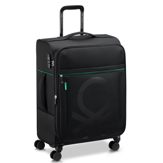 Delsey Paris x United Colors of Benetton Color Bock 4-Rollen Trolley 67 cm mit Dehnfalte