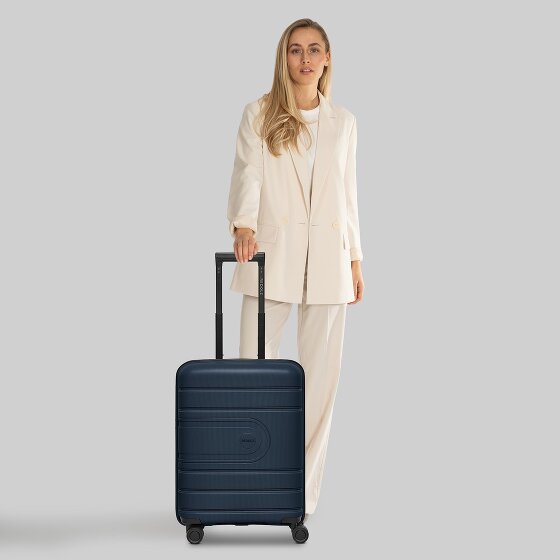 Redolz Essentials 11 4 Rollen Kabinentrolley 55 cm mit Dehnfalte