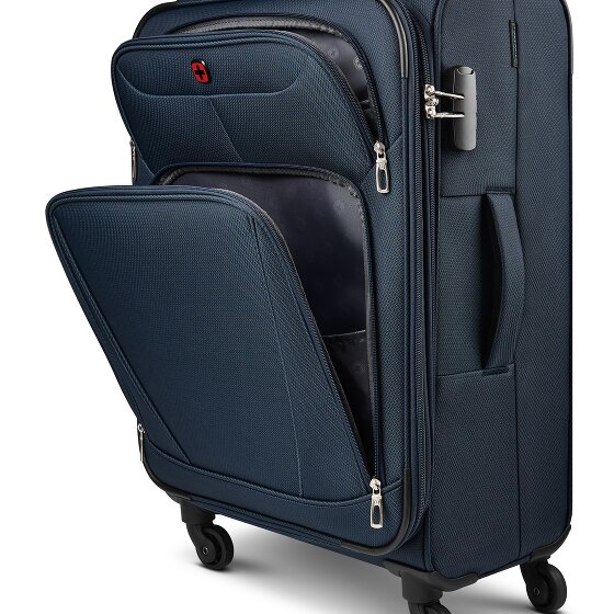 Wenger Beaumont 4 Rollen Trolley L 78 cm mit Dehnfalte