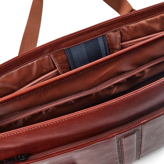 Piquadro Victor Aktentasche RFID Schutz Leder 42 cm Laptopfach