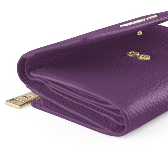 Lazarotti Bologna Leather XL Geldbörse mit Zip-Around Fach Leder 14 cm