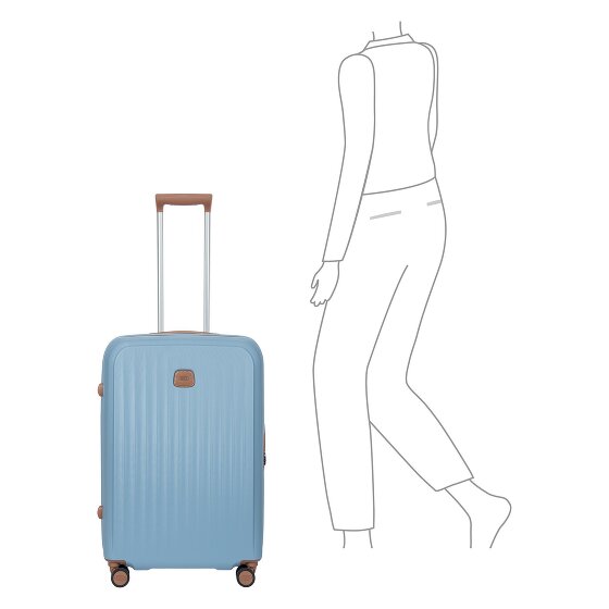 Bric's Taormina 4 Rollen Trolley M 69 cm mit Dehnfalte