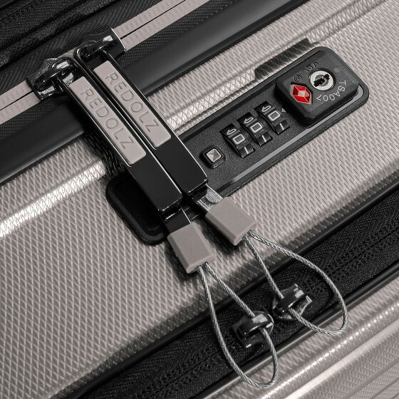 Redolz Essentials14 4-Rollen Kofferset Beautycase 4tlg mit Dehnfalte Laptopfach