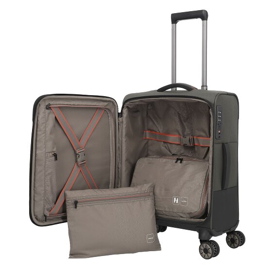 Travelite Crosslite 5.0 4 Rollen Kabinentrolley S 55 cm Laptopfach