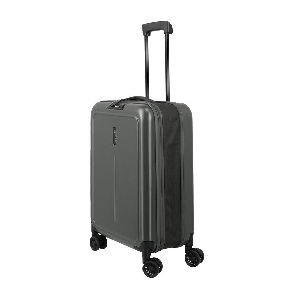 Travelite Basics 4 Rollen Kabinentrolley 55 cm mit Dehnfalte