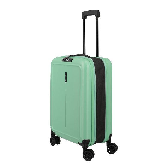 Travelite Basics 4 Rollen Kabinentrolley 55 cm mit Dehnfalte